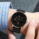 Relógio Black Steel Quartz