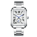 Relógio Quadrado Luxo Branco