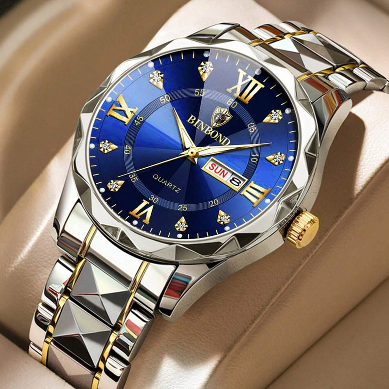 Relógio BINBOND Luxo Blue