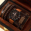 Conjunto Relógio Geneva e 3 Pulseiras