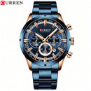 Relógio Masculino Curren Chrono Azul