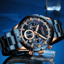 Relógio Masculino Curren Chrono Azul
