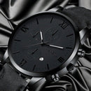 Relógio Quartz Noir Design Clássico & Estilo Executivo