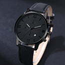 Relógio Quartz Noir Design Clássico & Estilo Executivo