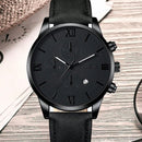 Relógio Quartz Noir Design Clássico & Estilo Executivo