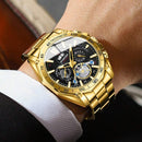 Relógio BINBOND Dourado Luxo