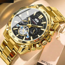 Relógio BINBOND Dourado Luxo