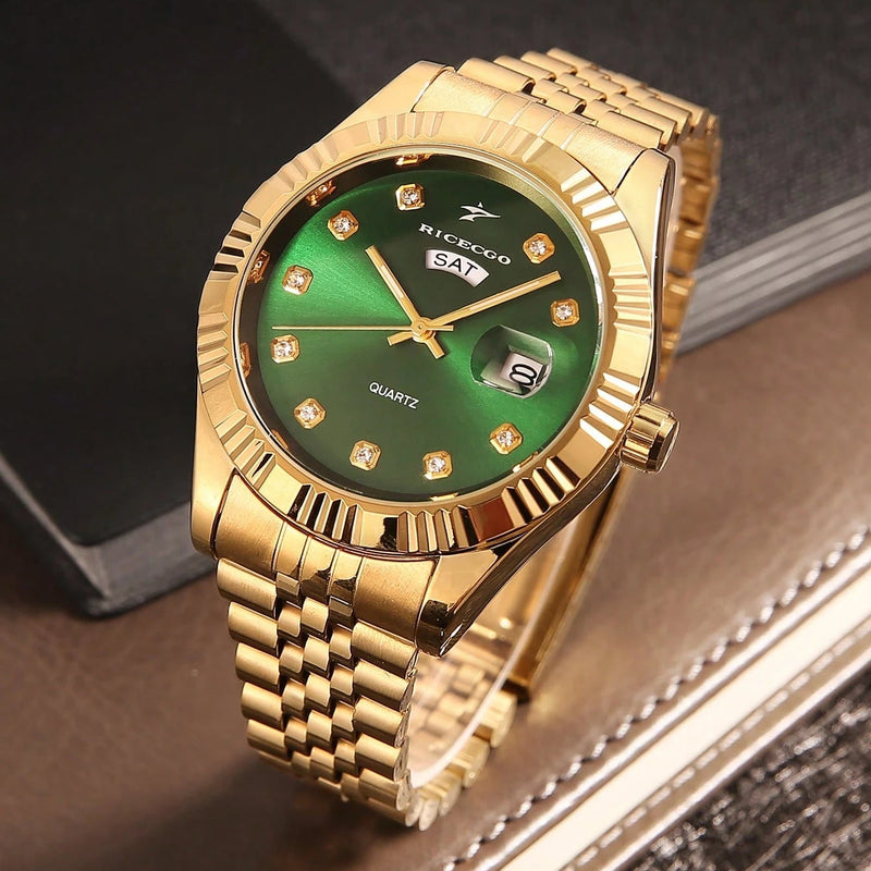 Relógio Ricecgo Quartz Dourado