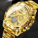 Relógio BINBOND Dourado Luxo