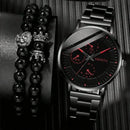 Conjunto Relógio Geneva e Duas Pulseiras