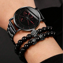 Conjunto Relógio Geneva e Duas Pulseiras