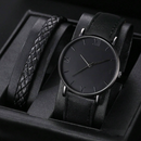 Conjunto Relógio Preto e Pulseira - Ninbus