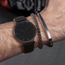 Conjunto Relógio Preto e Pulseira - Ninbus