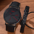 Conjunto Relógio Preto e Pulseira - Ninbus