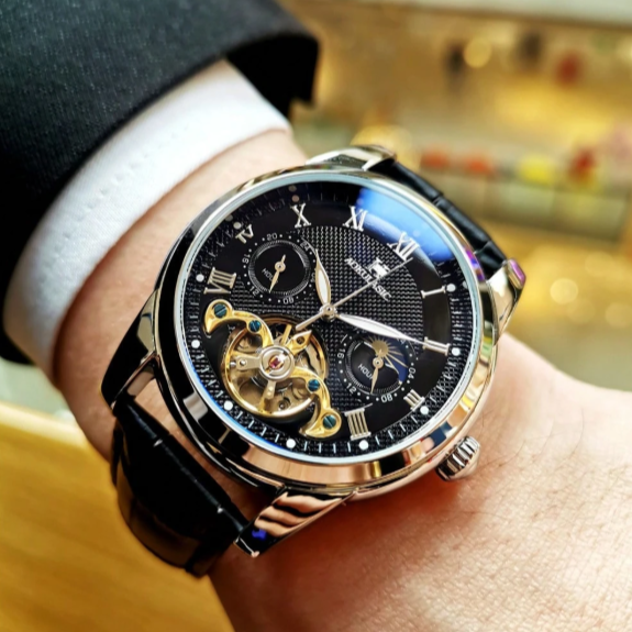 Relógio Automático Skeleton Tourbillon