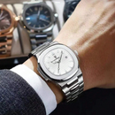 Relógio POEDAGAR Luxo com Mostrador Quadrado