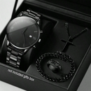 Conjunto Relógio Masculino com 4 Peças