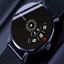 Relógio Dual Time com Pulseira de Malha em Liga