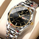 Relógio BINBOND Luxo Dourado