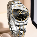 Relógio BINBOND Luxo Dourado