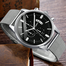 Relógio Urban Mesh Prata