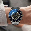 Relógio Triplo Mostrador com Data Estilo Executivo